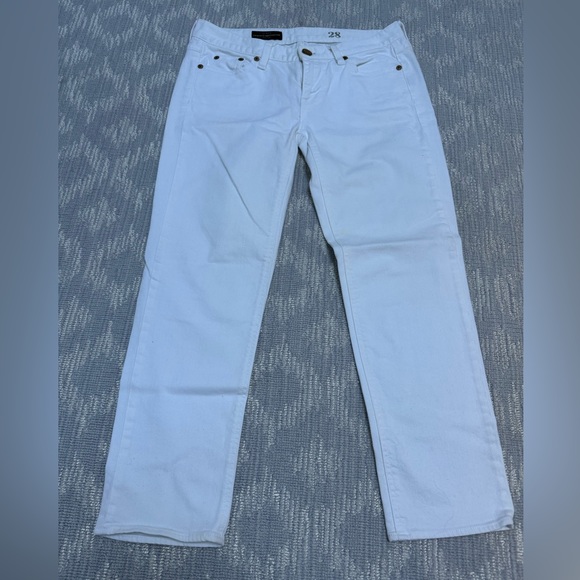 J CREW Cropped matchstick jean in white denim Size 28 - Picture 2 of 5